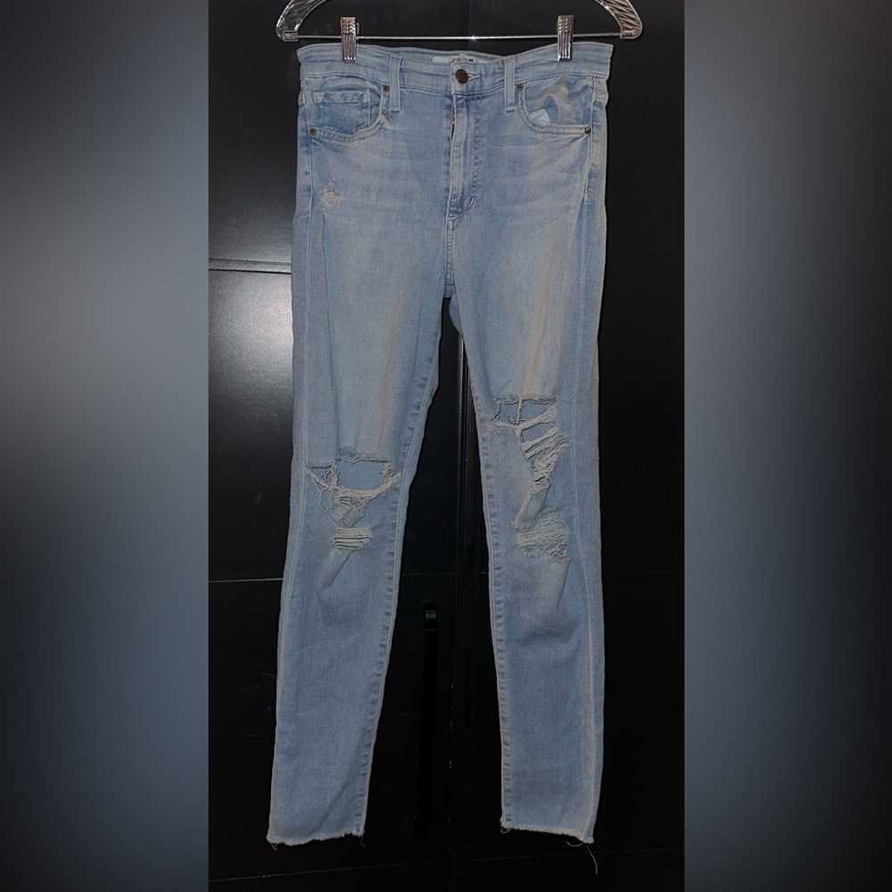 Joe's Jeans Light Blue Distressed Skinny Jeans